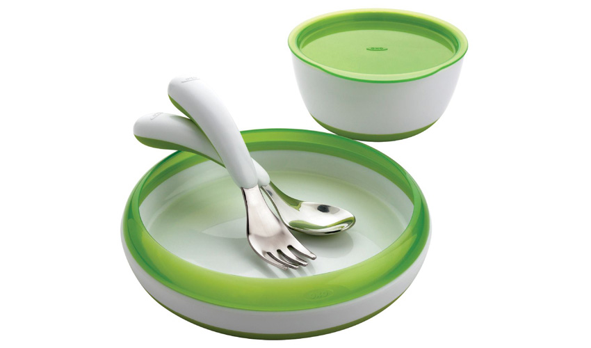 OXO TOT YEMEK SET� YE��L 4p